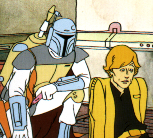 The Star Wars Holiday Special 1978 Cartoon Boba Fett & Luke Skywalker