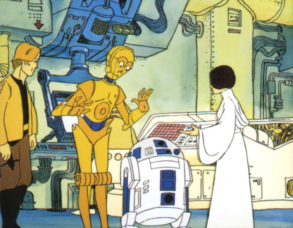 Luke and R2D2 from the Star Wars Holiday Special (1978)