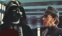Vader and Bast talking.  From a Topps trading card.