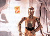 Threepio stops and considers. From the Star Wars Insider, issue #29.