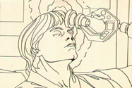 The mask removed, 2-1B scanning. From an ESB coloring book, image courtesy of T-Bone Fender.