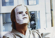 Luke relaxes, waiting for 2-1B to remove his healing mask.  From the Star Wars Insider #49.