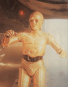 Threepio pauses outside the Falcon.  From the Star Wars Insider #35.