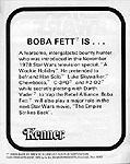 Boba Fett flyer back